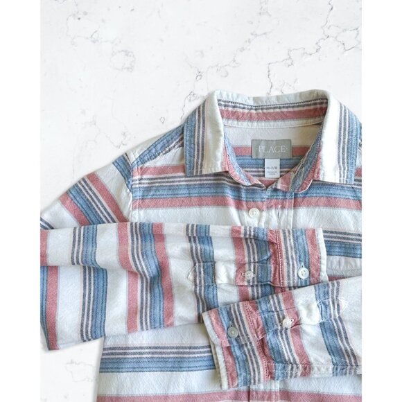 PLACE button up long sleeve - Kids M - Picture 2 of 3